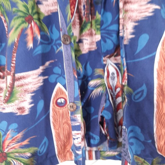 Aloha Republic Toddler Hawaii Surf Boards & Palm Tree Print Shirt Shorts Set 4T - Picture 3 of 10